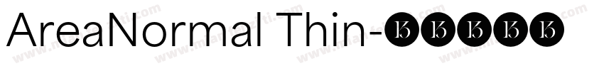 AreaNormal Thin字体转换